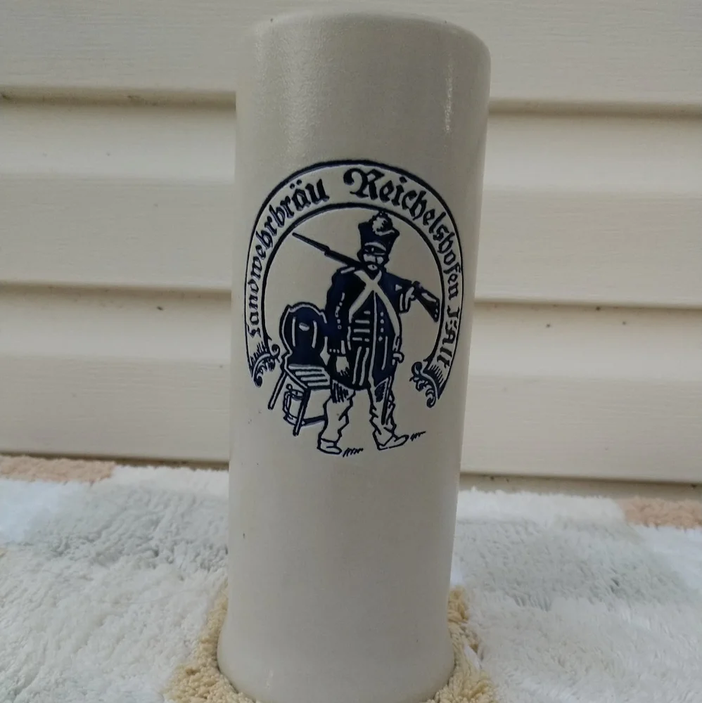 Vintage Large German Stein 0.5 L SOHM Sandstone Salt 7 1/2